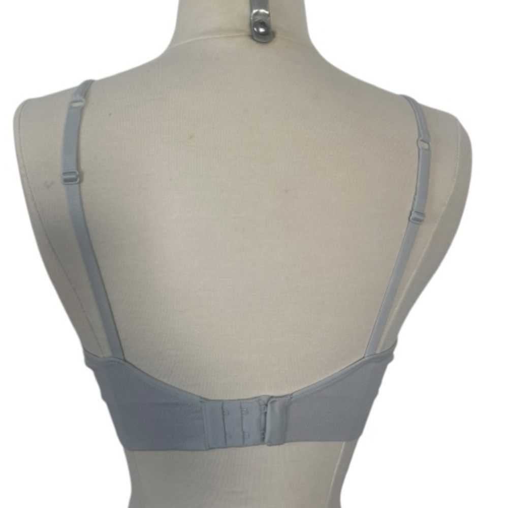 DKNY bra  Logo bralette gray Large stretchy adjustable - Picture 4 of 10